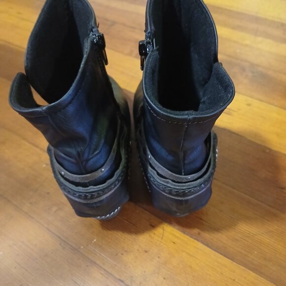 Jellypop Black Ankle Boots with Straps Womens 8.5W - Picture 3 of 8